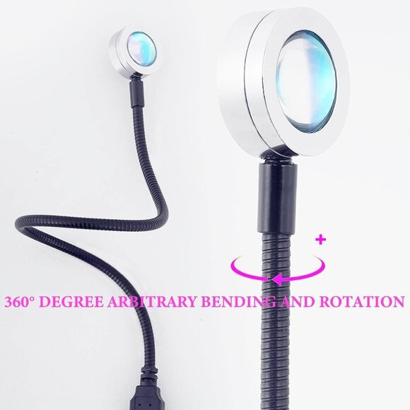 Sunset Lamp USB Small Convenient Sun Projector 360 Degree Rotation - Picture 6 of 6